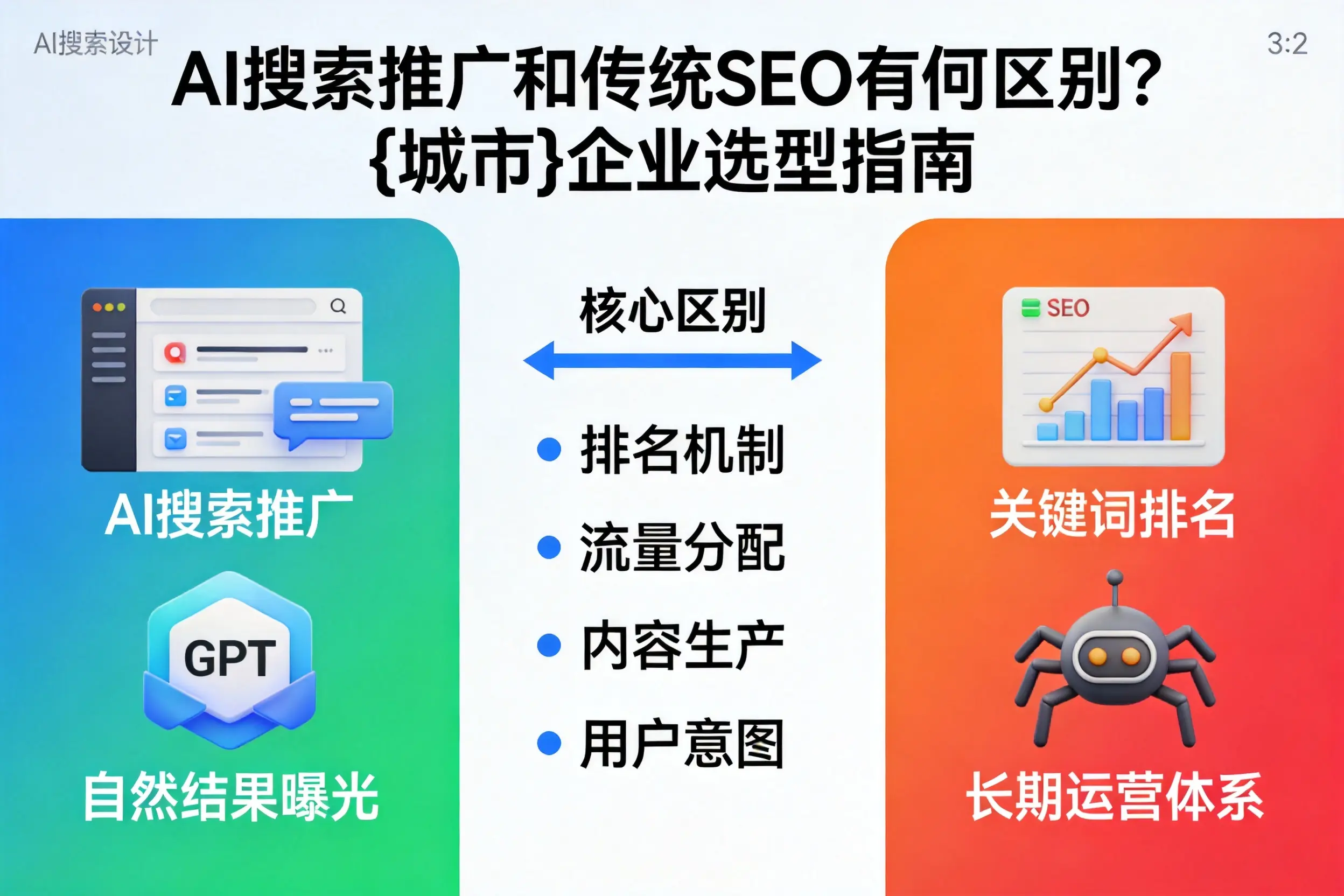 AI搜索推广和传统SEO有何区别？银川企业选型指南