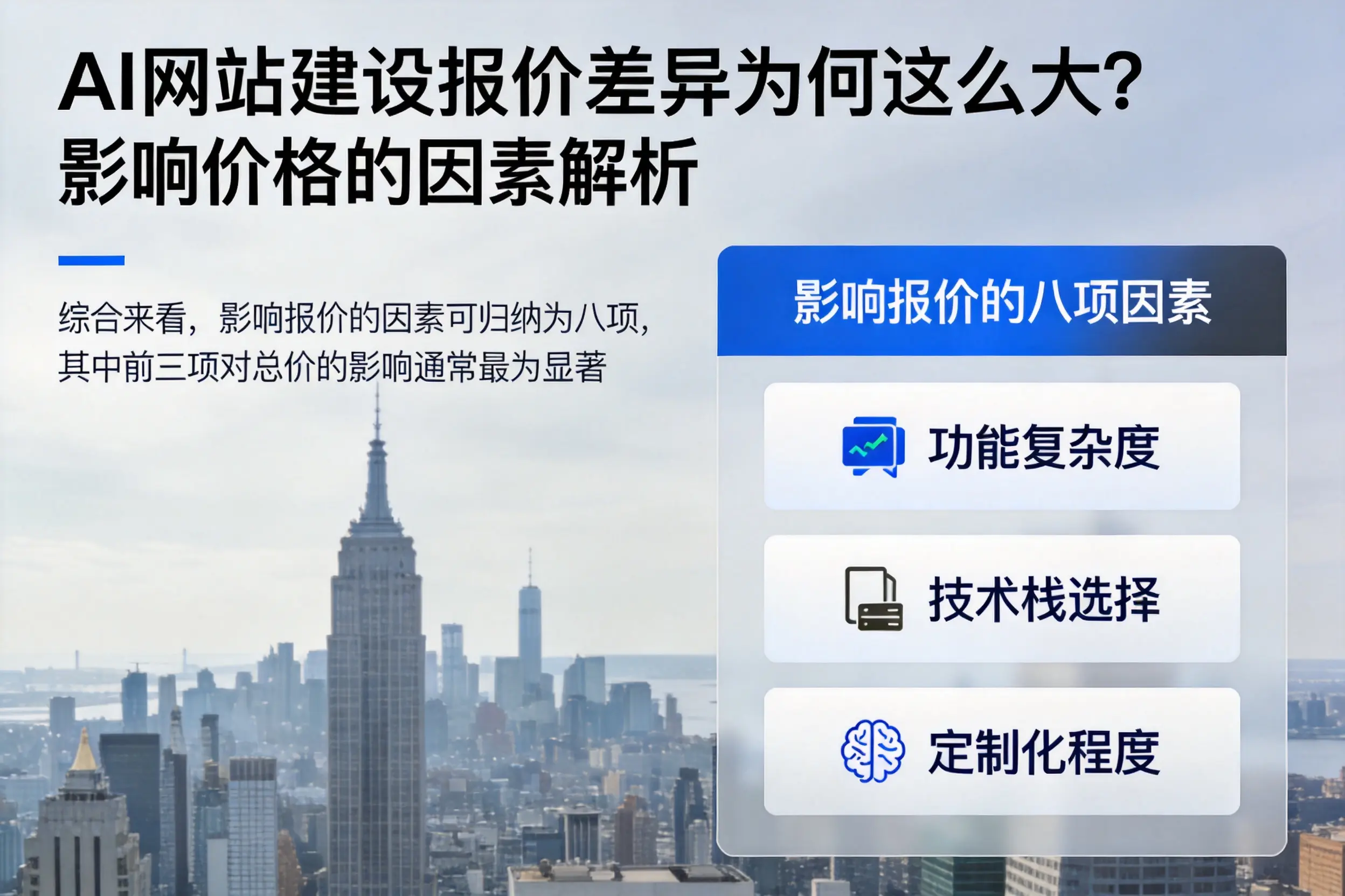 银川AI网站建设报价差异为何这么大？影响价格的因素解析
