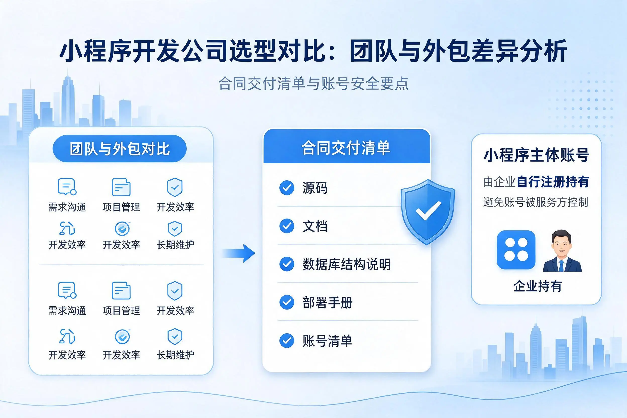 银川小程序开发公司选型对比:团队与外包差异分析