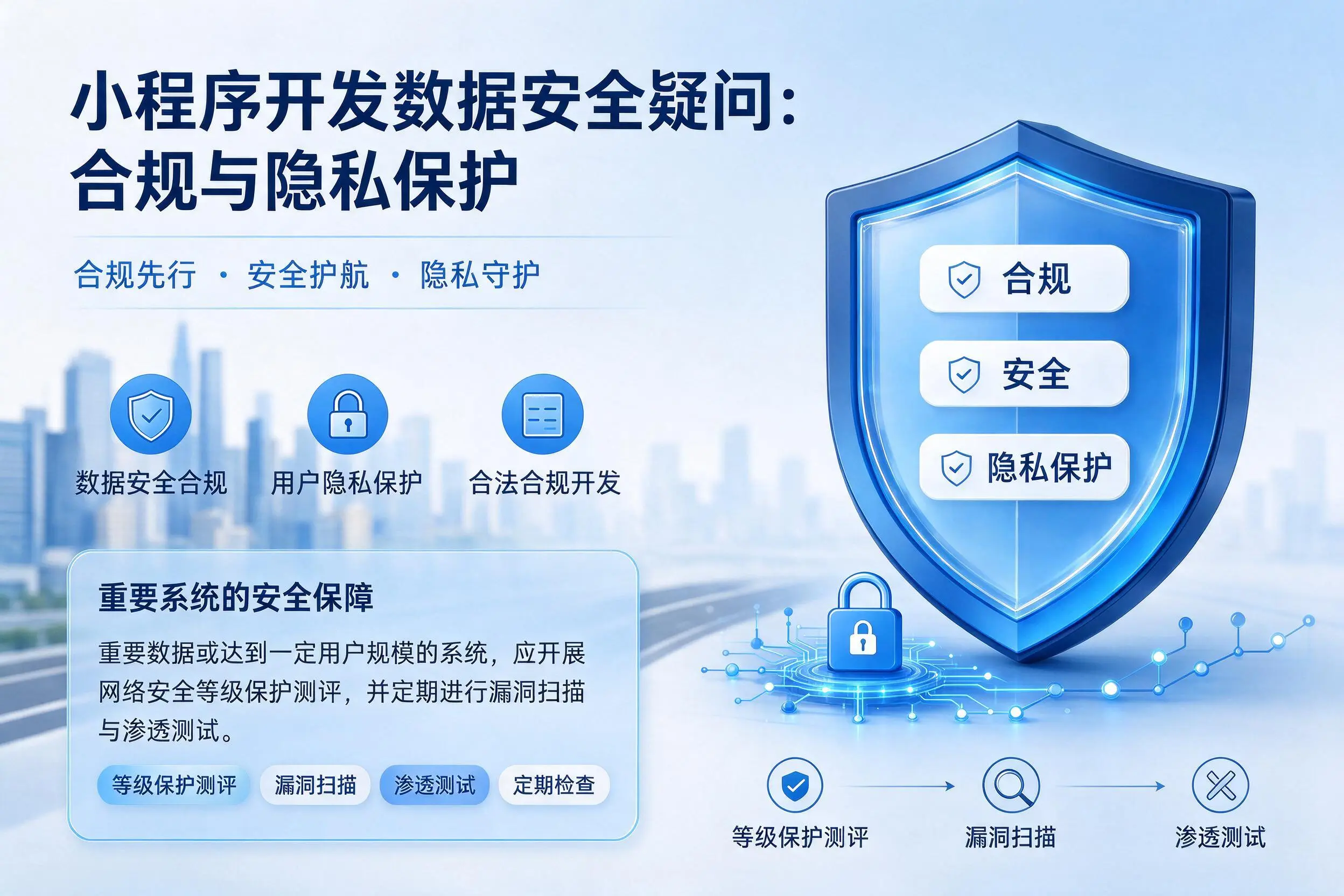 银川小程序开发数据安全疑问:合规与隐私保护