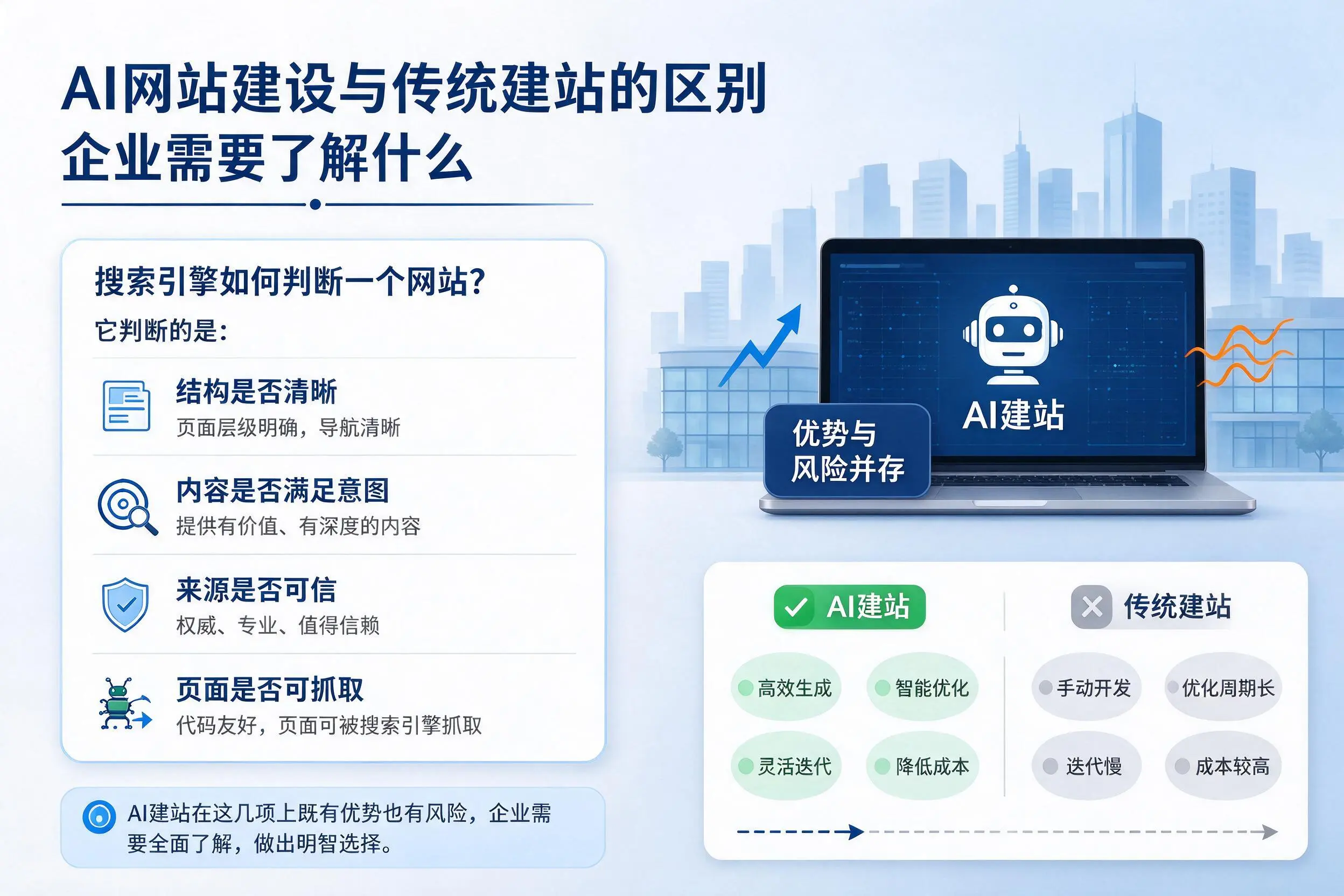 AI网站建设与传统建站的区别,银川企业需要了解什么