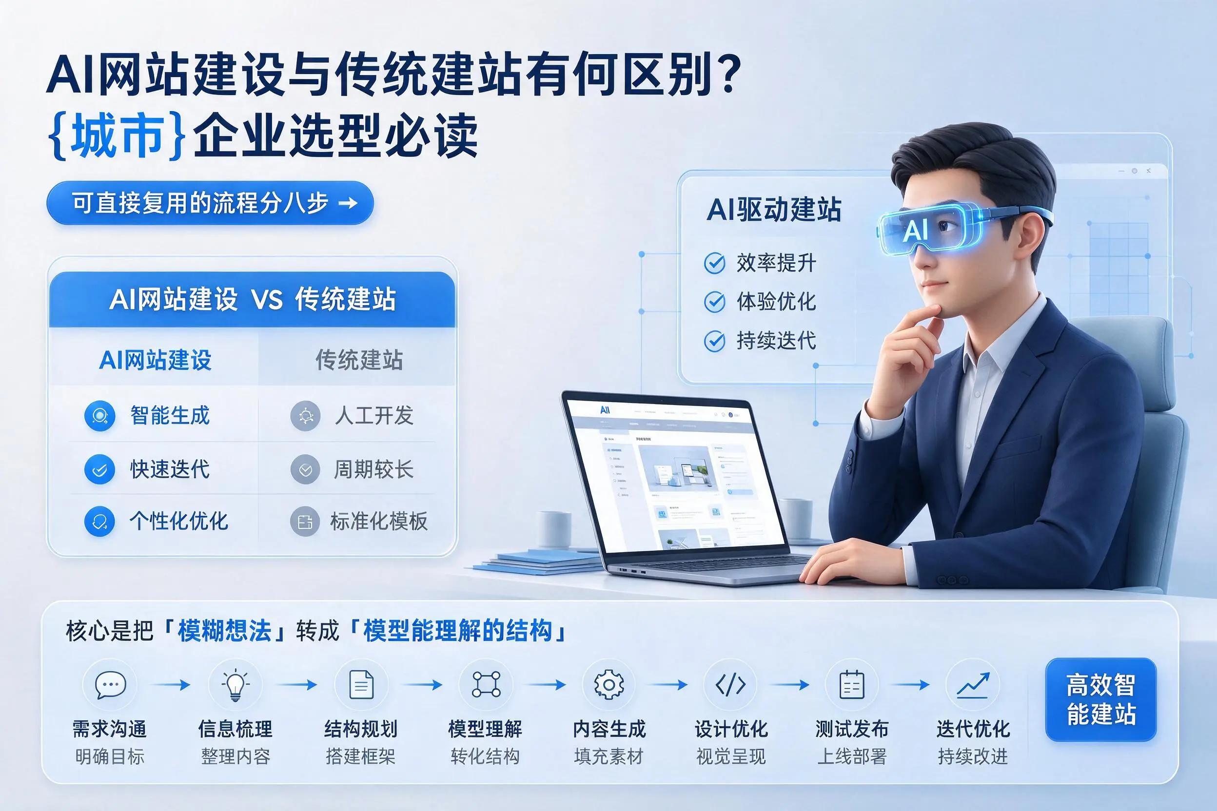 AI网站建设与传统建站有何区别？银川企业选型必读