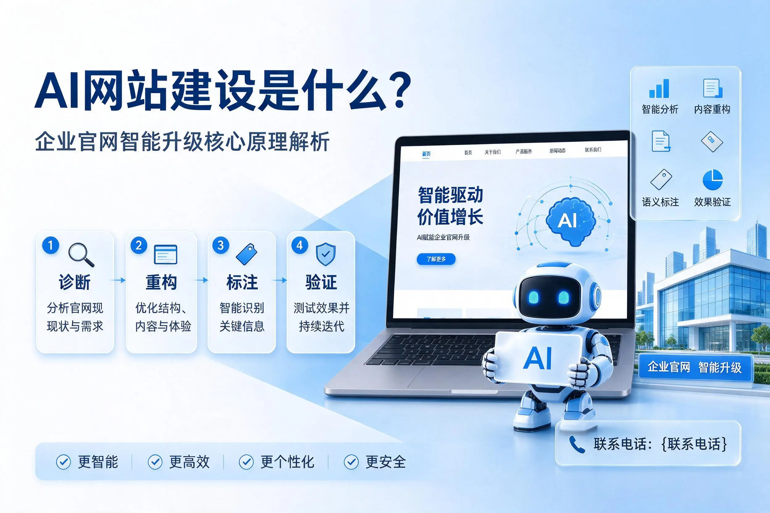 AI网站建设是什么?银川企业官网智能升级核心原理解析