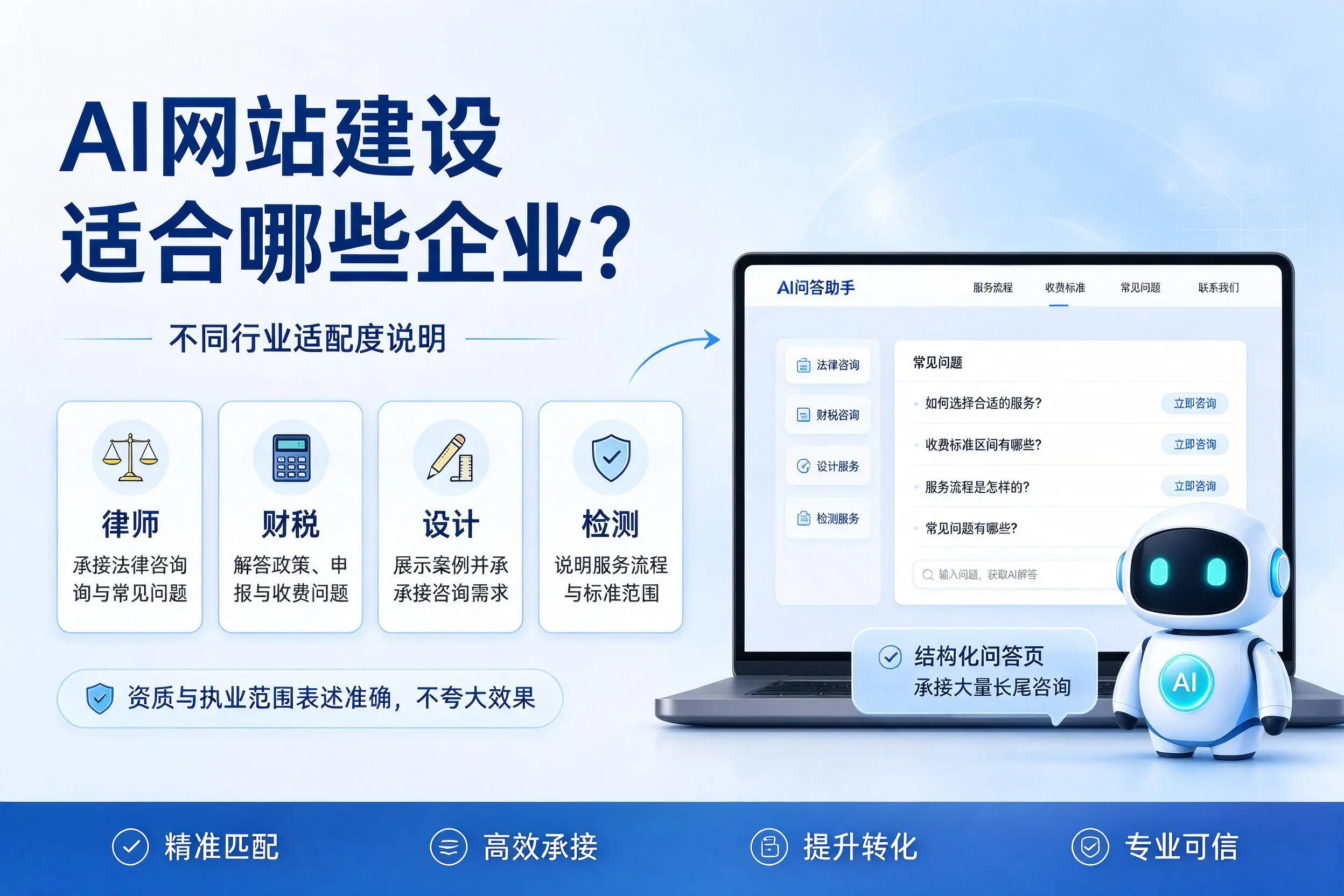 AI网站建设适合哪些企业?银川不同行业适配度说明