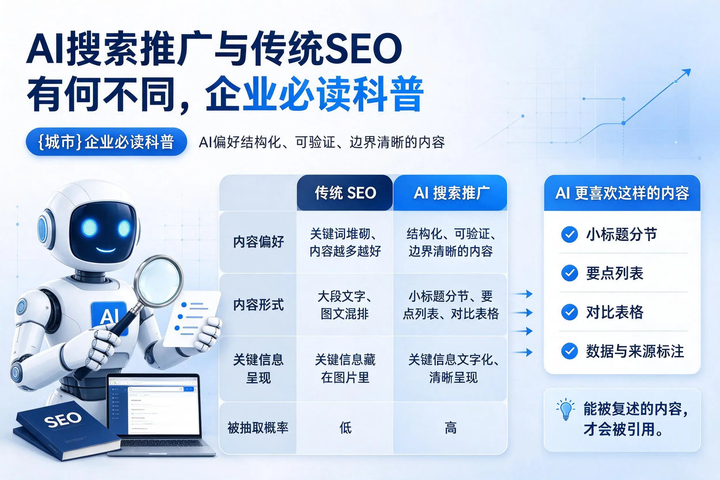 AI搜索推广与传统SEO有何不同,银川企业必读科普